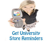 Get University Store reminders