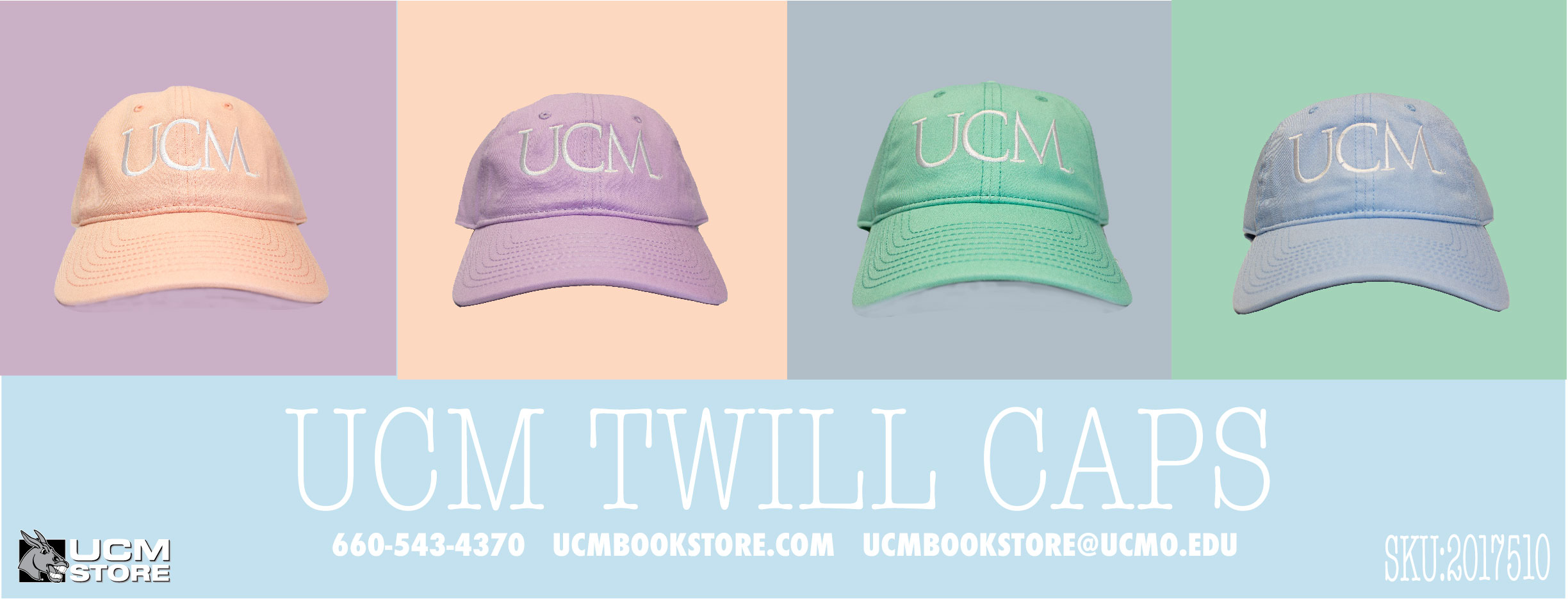Spring Colored Twill Caps