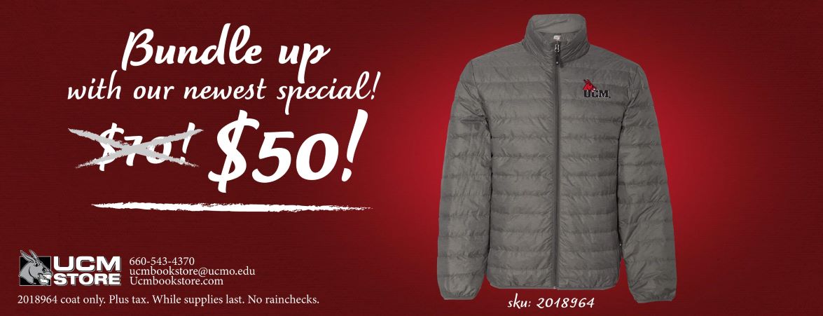 Bundle up with our newest special! Only $50 for your new favorite winter coat!